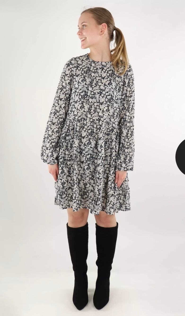 Vero Moda Floral Short Dress O Neck Size XS NWT